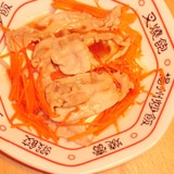 豚バラとニンジンのスタミナマヨ豆腐冷やっこ